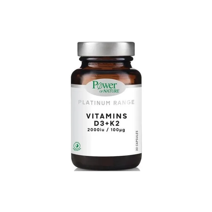 Power Health Platinum Vitamins D3 K2 2000 Iu 100 Mg 30 Capsules