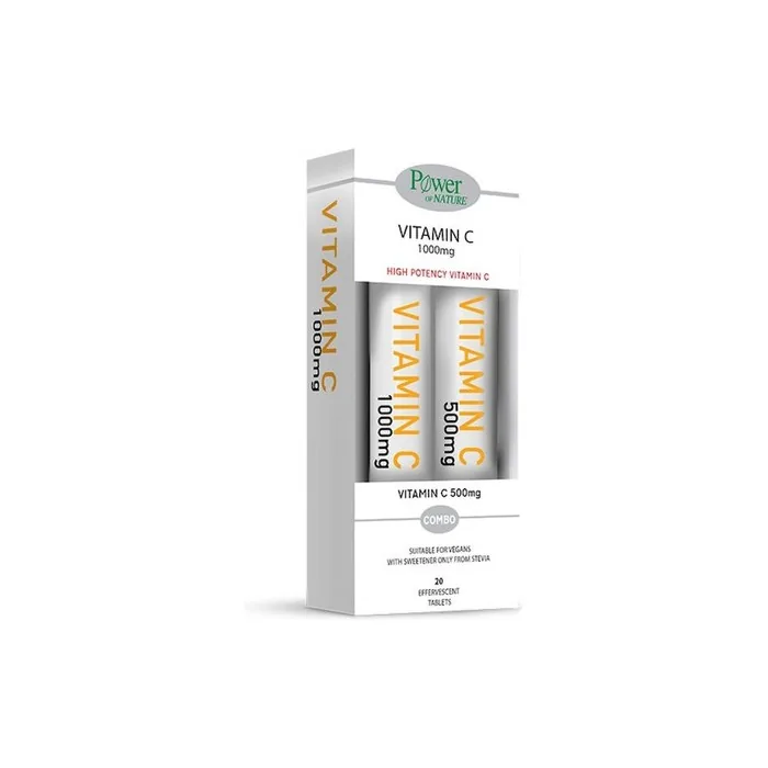 Power Health Power Of Nature Vitamin C 1000mg With Stevia 20 Effervescent Tablets