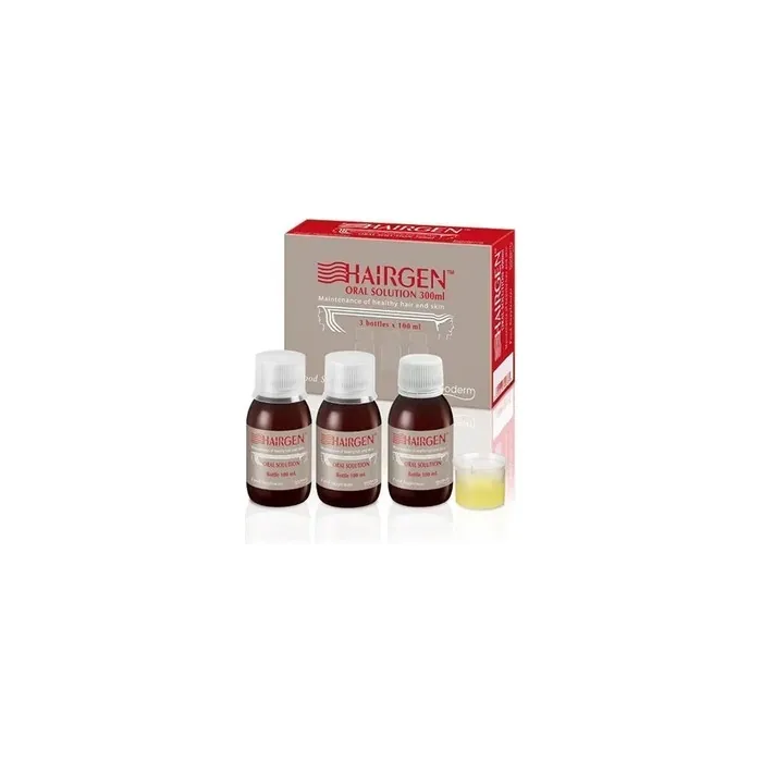 Logofarma Spa Hairgen Oral Solution Dietary Supplement For Hair And Skin 3x100 Ml