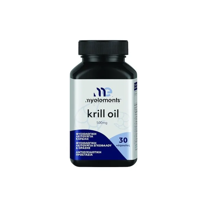 My Elements Krill Oil 500mg Dietary Supplement With Krill Oil 30 Capsules