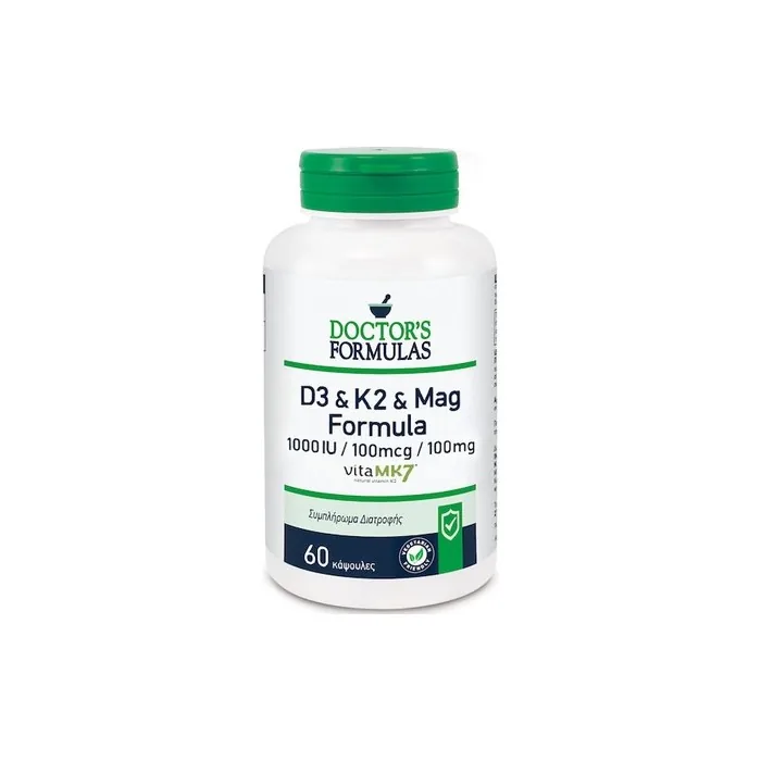 DR. FORMULAS D3 & K2 & MAG Supplement 60 Capsules 1000 IU