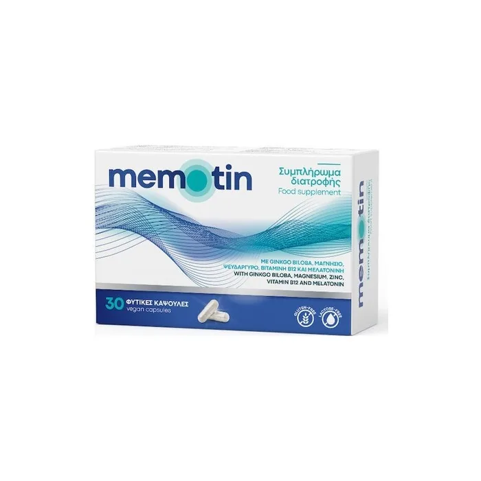 Bioaxeess Memotin Supplement For Vitality And Memory 30 Plant Capsules