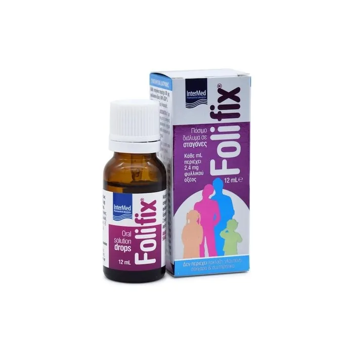 Intermed Intermed Follifix Oral Solution Of Folic Acid 12ml