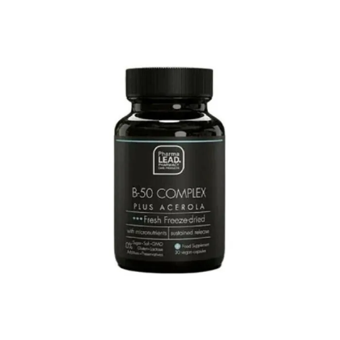 Pharmalead Black Range B50 Complex Plus Acerola 30 Capsules