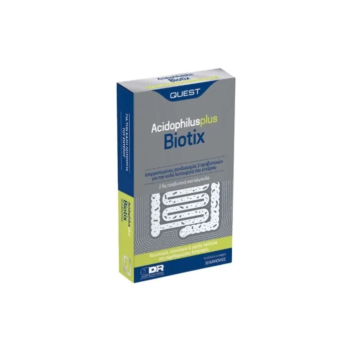 Quest Biotix Acidophilus Plus Probiotic Formula 30 Capsules