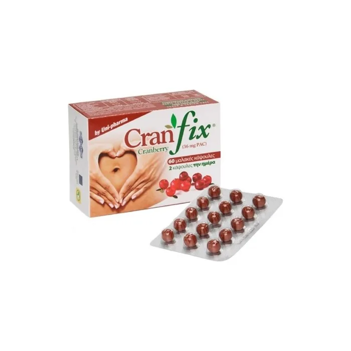 Unipharma Cran Fix Cranberry 60 Soft Capsules