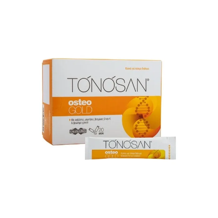 Unipharma Tonosan Osteogold Dietary Supplement For Bones Muscles 20 Sachets