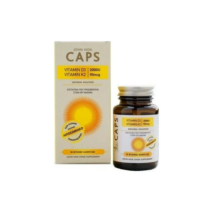 John Noa Vitamin D3 2000 Iu And Vitamin K2 90 Mcg Capsules 30 Count
