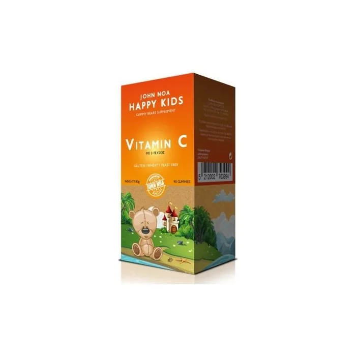 John Noa Happy Kids Vitamin C Orange Flavor 90 Gummies