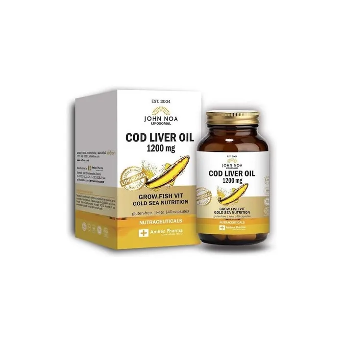 John Noa Cod Liver Oil 1200mg Liposomal 60 Capsules