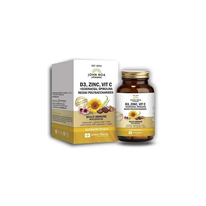 John Noa Liposomal D3, Zinc, Vitamin C 60 Capsules