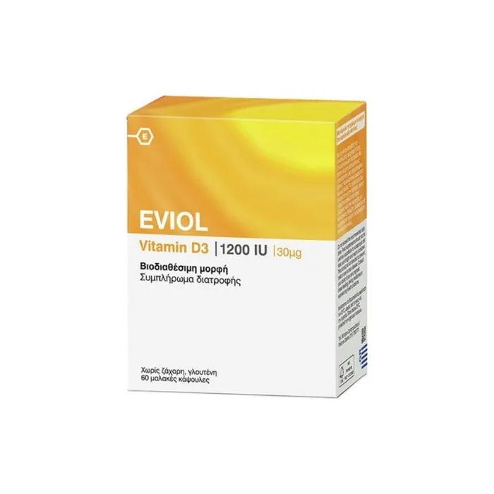 Eviol Vitamin D3 1200 Iu 60 Capsules