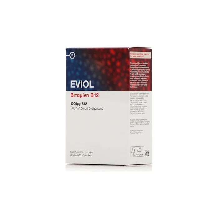 Eviol Vitamin B12 1000 Micrograms 30 Soft Capsules