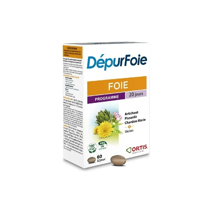 Ortis Laboratoires Depurfoie Liver Artichoke Dandelion Supplement 60 Tablets