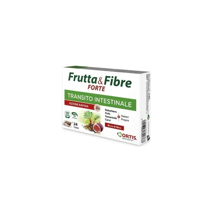 Ortis Fruit And Strong Fibers For Intestinal Transit Rapid Action 24 Cubes By Ortis
