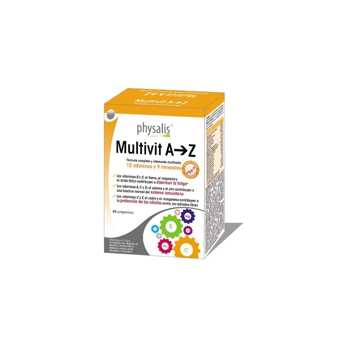 Physalis Multivit Az 45 Tablets Comprehensive Multivitamin Supplement