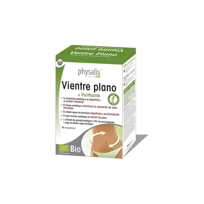 Physalis Bio Flat Stomach 45 Tablets - Dietary Supplement For Digestive Health