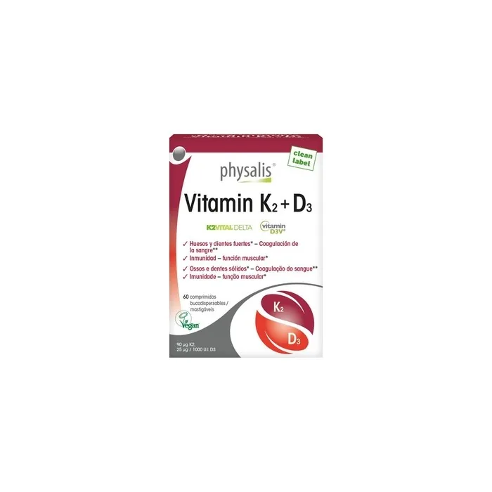 Physalis Vitamin K2 D3 60 Tablets