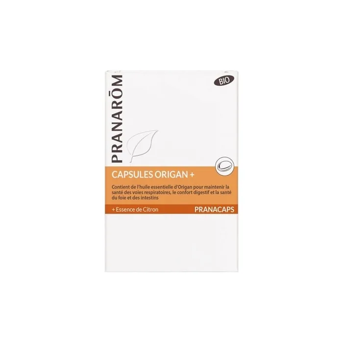 Pranarom Bio Oregano 30 Capsules - 100% Organic Food Supplement