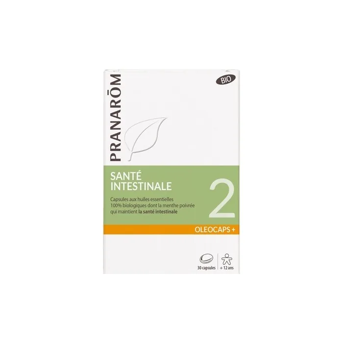 Pranarom Oleocaps Organic Intestinal Health Food Supplement 30 Capsules