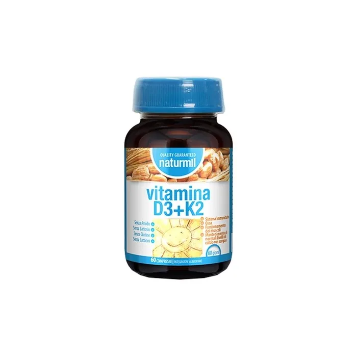 Dietmed Naturmil Vitamin D3 + K2 Dietary Supplement 60 Tablets