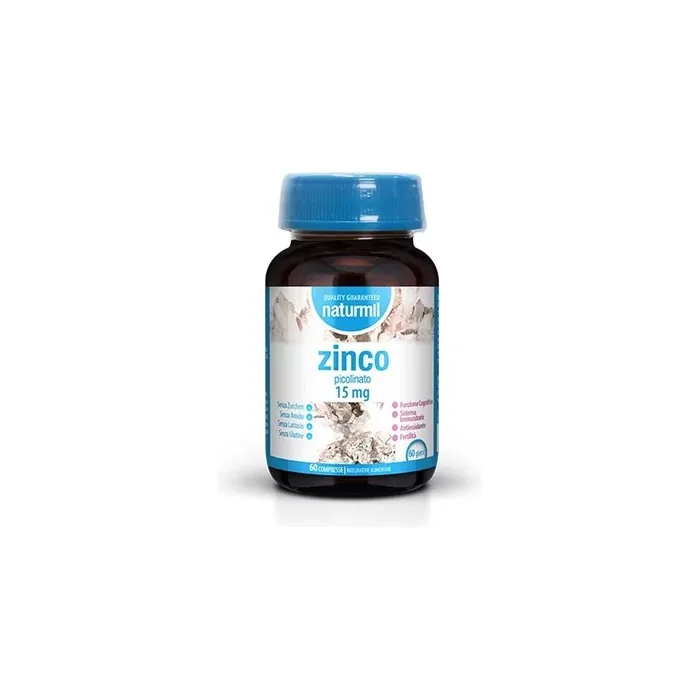 Dietmed Naturmil Zinc Picolinate Dietary Supplement 15mg 60 Tablets