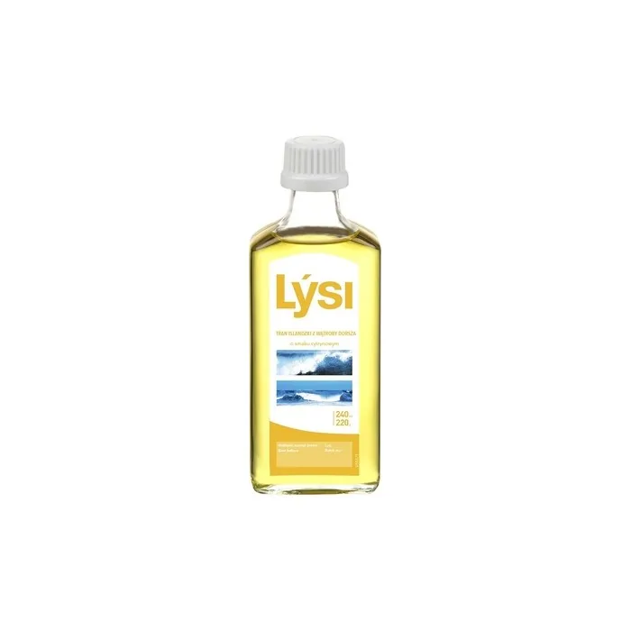 Lysi Icelandic Cod Liver Oil Lemon Dietary Supplement 240ml
