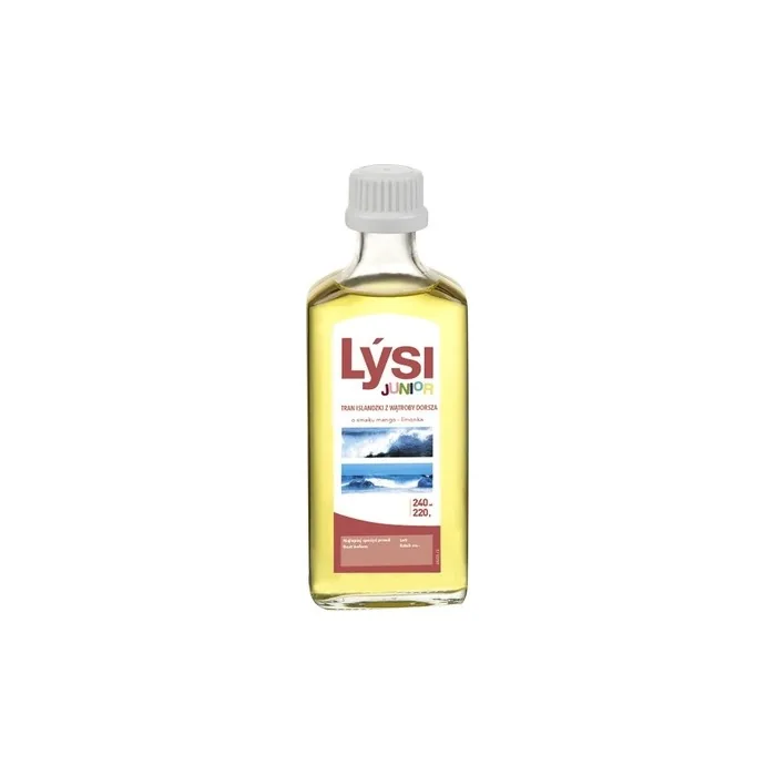 Lysi Junior Icelandic Cod Liver Oil Dietary Supplement Mango-Lime 240ml