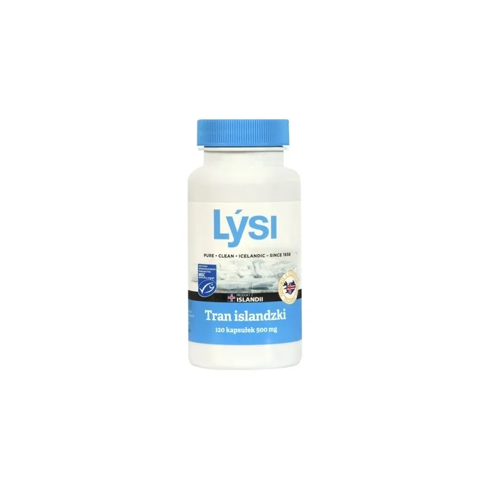 Lysi Icelandic Cod Liver Oil 500mg Dietary Supplement 120 Capsules