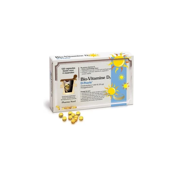 Pharma Nord Bio Vitamin D3 25 Micrograms 1000 Iu Dpearl 1000 120 Pearls