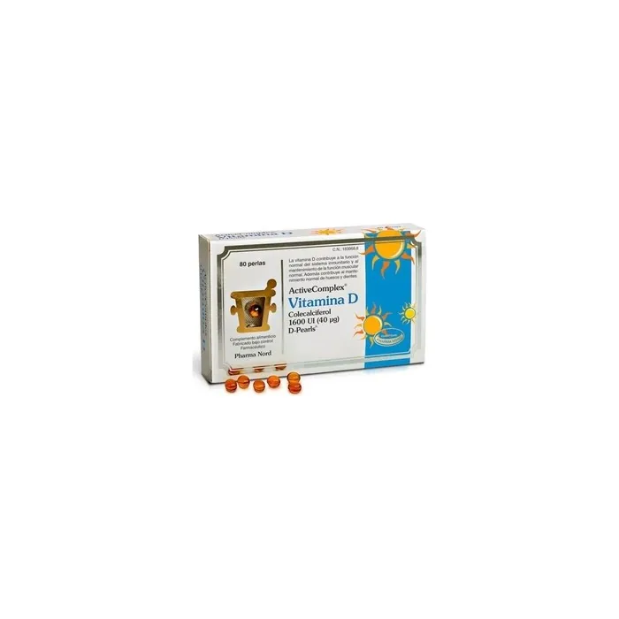 Pharma Nord Active Complex Vitamin D 1600 Iu 80 Pearls