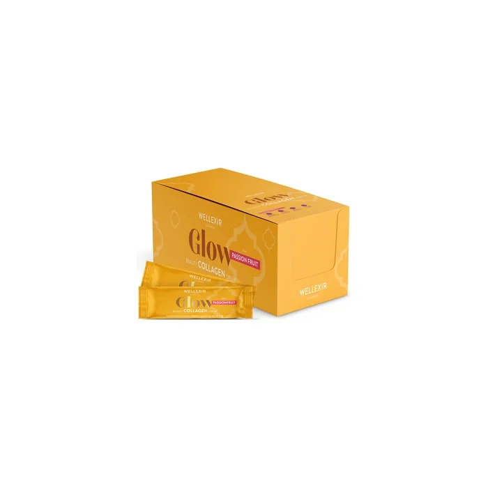 Wellexir Glow Beauty Drink Passion Fruit Box Of 50 Pieces