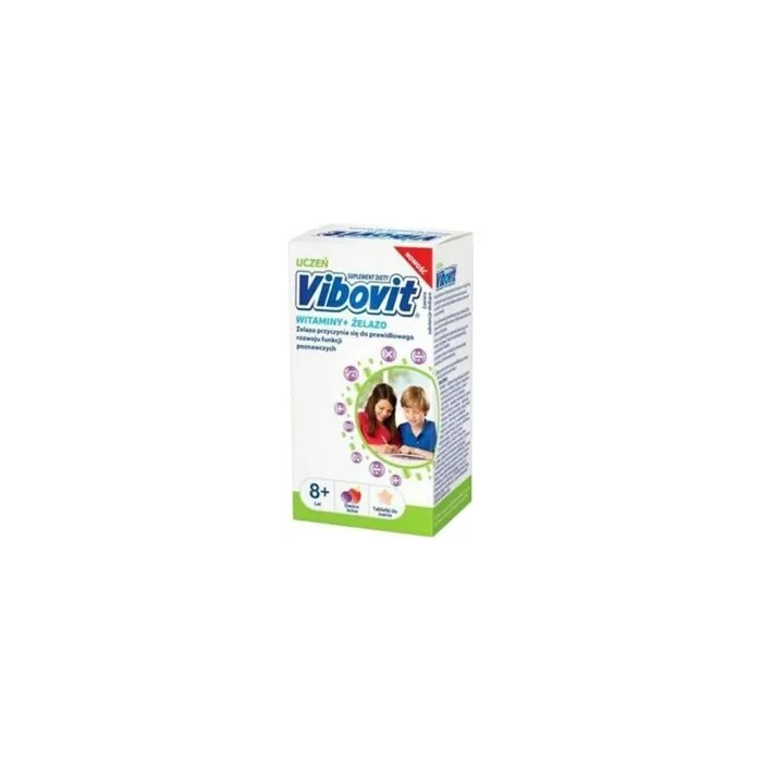 VIBOVIT STUDENT Vitamins and Iron 30 Tablets Immunity / Children 8-12 Yrs