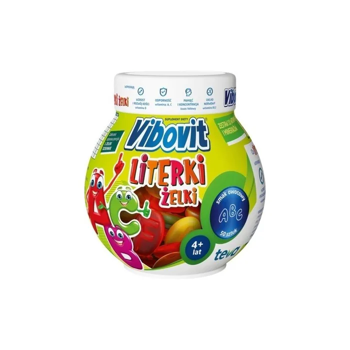 Vibovit Letter Gummies 50 Pieces Delicious And Nutritious Gummy Vitamins For Children