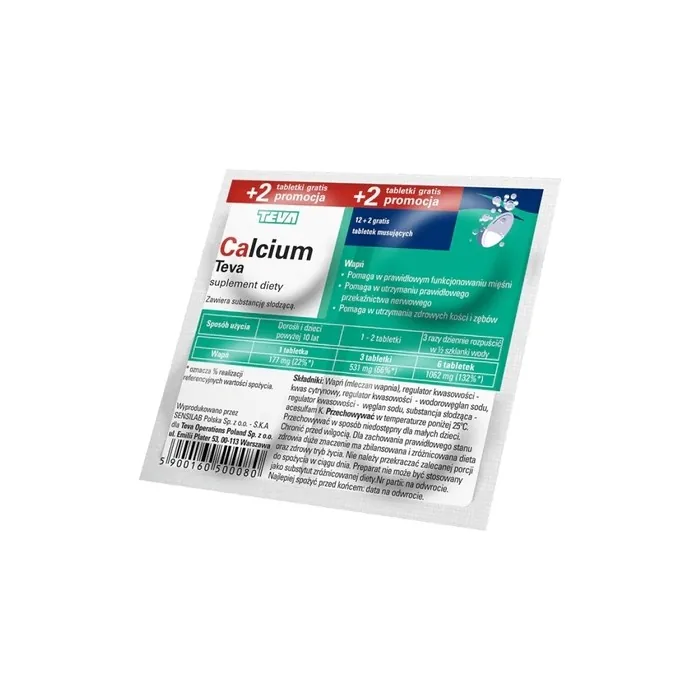 Teva Calcium Effervescent Tablets 14 Tablets With Long Expiry Date