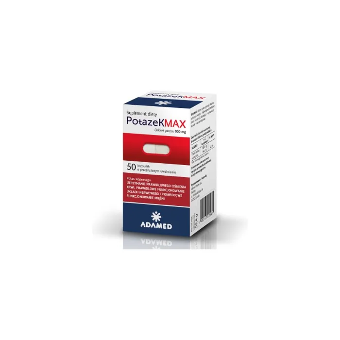 Potazek Max Potassium Chloride 900mg 50 Capsules