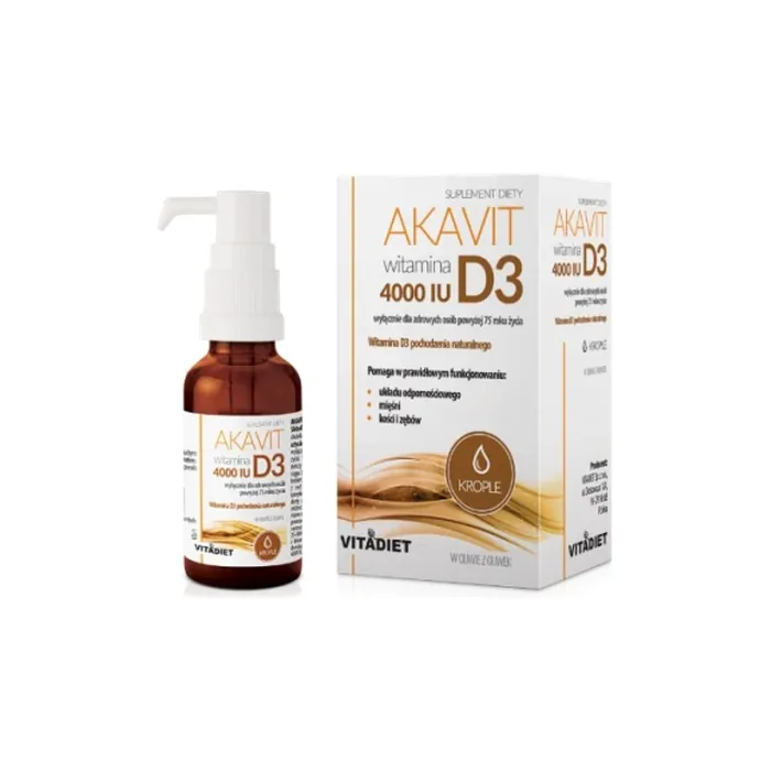 Vitadiet Akavit Vitamin D3 4000 IU Drops 30ml