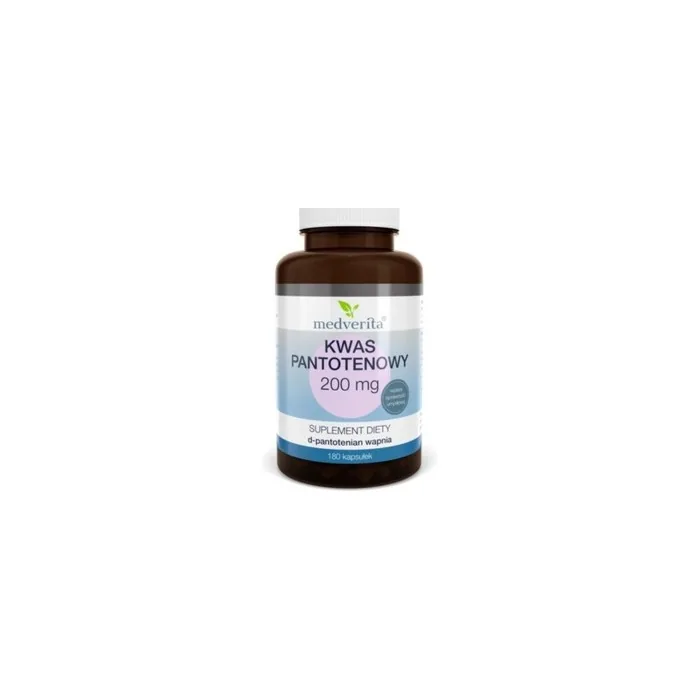 Pantothenic Acid 180 Capsules Inulin Prebiotic Medverita Without Fillers for Brain Health