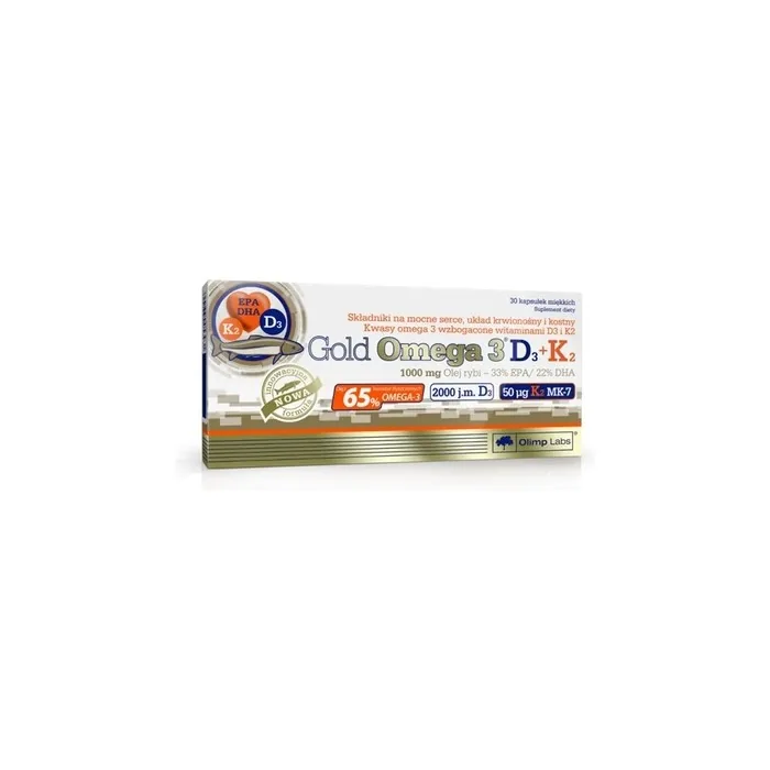 Olimp Labs Gold Omega 3 D3 + K2 Dietary Supplement 30 Capsules