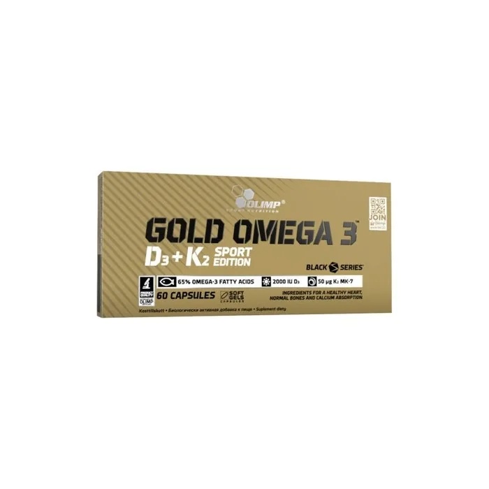 Olympus Gold Omega 3D3+K2 Sport Edition 60 Caps