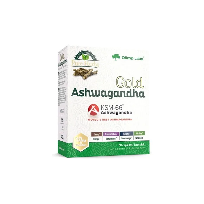 Olimp Labs Gold Ashwagandha Ksm Dietary Supplement 60 Capsules