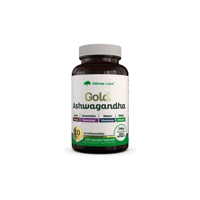 Olimp Labs Gold Ashwagandha Dietary Supplement 120 Capsules