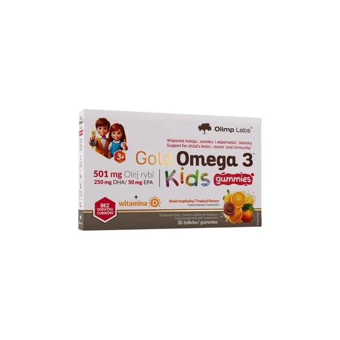 Olimp Labs Gold Omega 3 Kids Dietary Supplement 30 Chewable Tablets