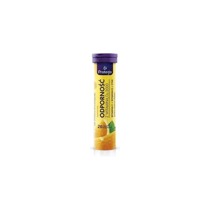 Protego Immunity With Vitamin D3 2000 20 Effervescent Tablets