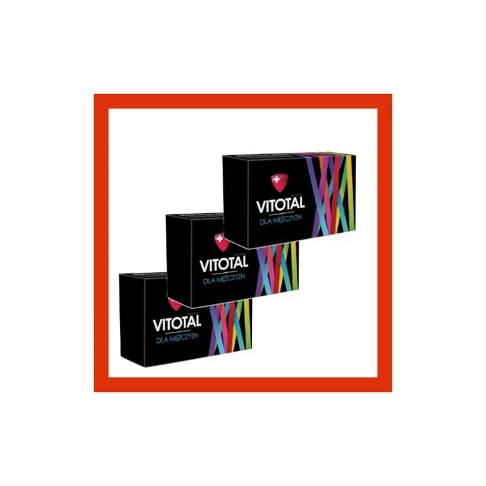 Vitotal Vitamins for Men with Magnesium, Ginseng, Zinc, and Vitamin D3 - 90 Tablets