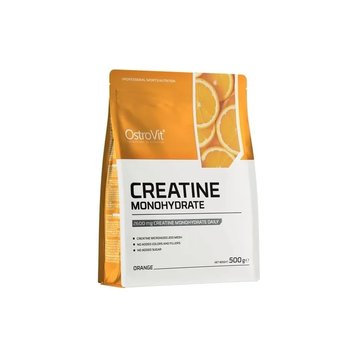 OstroVit Creatine Monohydrate Powder 500g - Orange Flavor