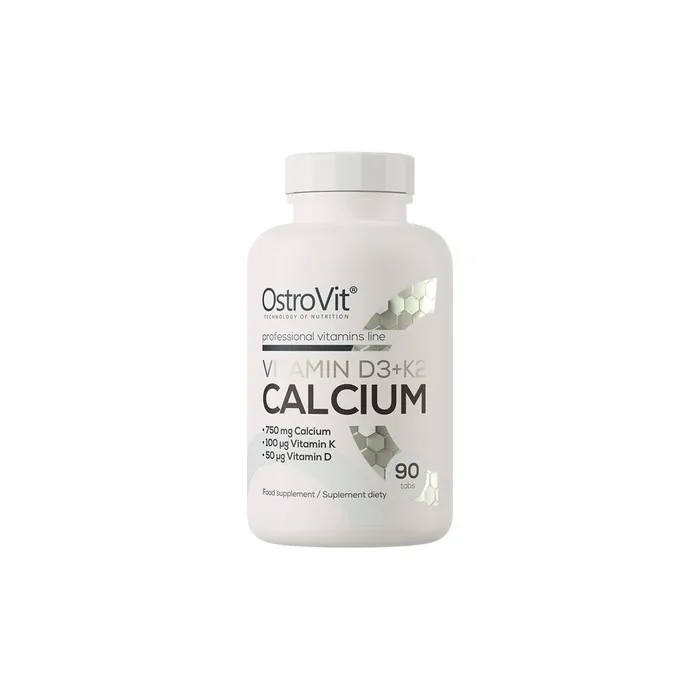 OstroVit Vitamin D3 K2 Calcium Supplement 90 Tablets
