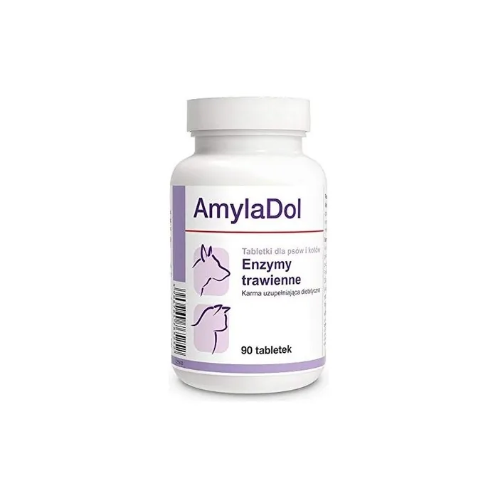 Dolfos AmylaDol Digestive Enzymes for Dogs and Cats 90 Tablets