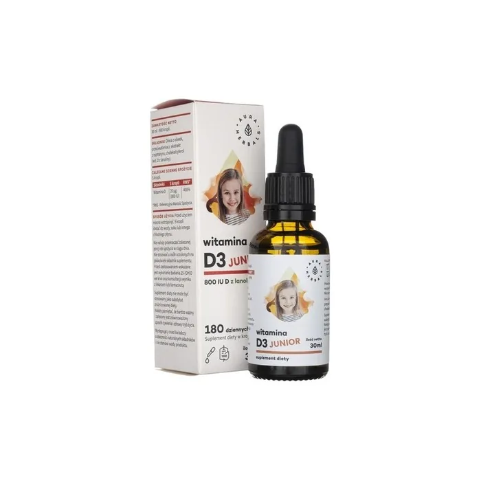 Aura Herbals Vitamin D3 Junior 800 IU Drops 30ml