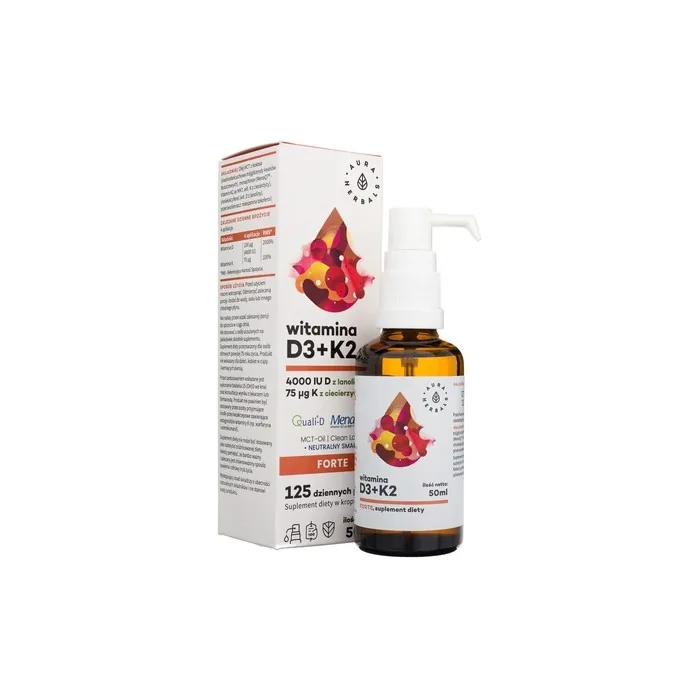 Aura Herbals Vitamin D3 4000 IU + K2mk7 50ml